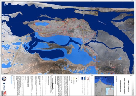 Les Inondations à Saint-Louis vues par satellite (Cnes France)