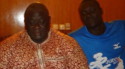 Mbaye Boye en compagnie de son fils Amdy Fall, champion de Judo. Mbaye Boye en compagnie de son fils Amdy Fall, champion de Judo.