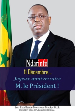 11 décembre 2013: Joyeux anniversaire au Président Macky Sall !