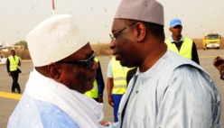 Macky Sall, à son arrivée à Kayes