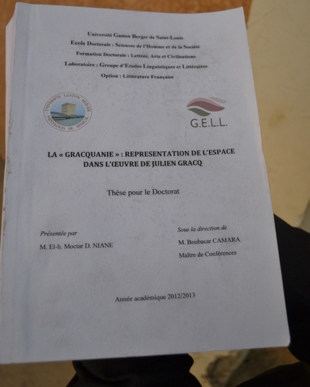 UGB - Thèse pour le Doctorat : Mention « Très bien » et les félicitations du Jury pour M. El-H Moctar Niane.