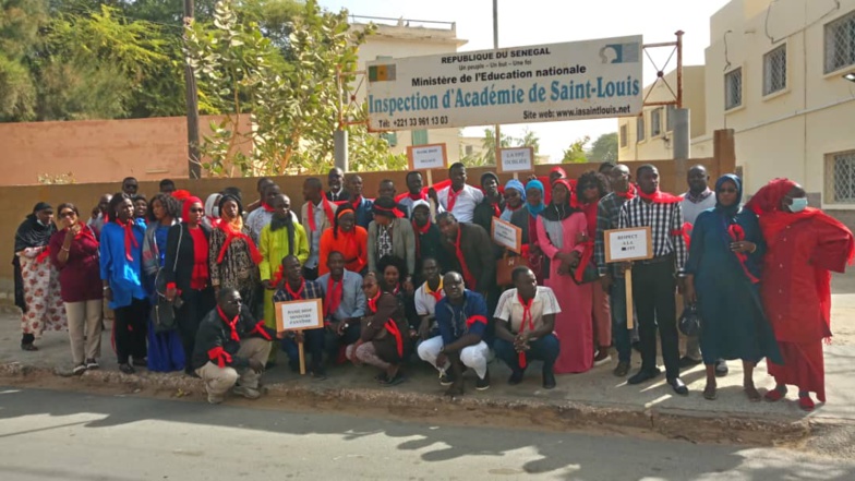 Saint-Louis : Les enseignants de la Formation Professionnelle et Technique revendiquent le départ du Ministre Dame Diop Saint-Louis : Les enseignants de la Formation Professionnelle et Technique revendiquent le départ du Ministre Dame Diop