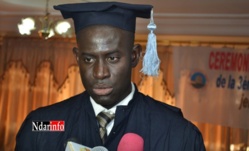 Abdoulaye Dièye, major de la promotion du Master II DRC: "l’Université sénégalaise est entrain de s’enliser dans un malaise profond"