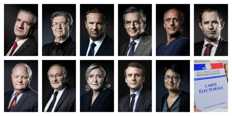 Présidentielle française : douze candidats sur la ligne de départ pour le premier tour Présidentielle française : douze candidats sur la ligne de départ pour le premier tour