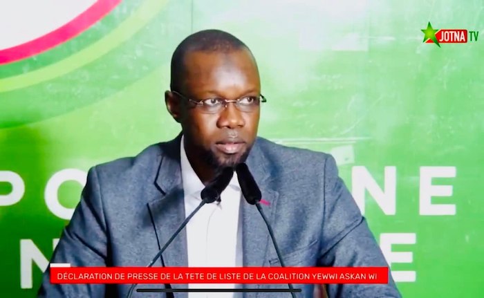 Rejet de la liste de YAW/Dakar et présumée brouille avec Khalifa SALL : Ousmane SONKO brise le silence ( déclaration) Rejet de la liste de YAW/Dakar et présumée brouille avec Khalifa SALL : Ousmane SONKO brise le silence ( déclaration)