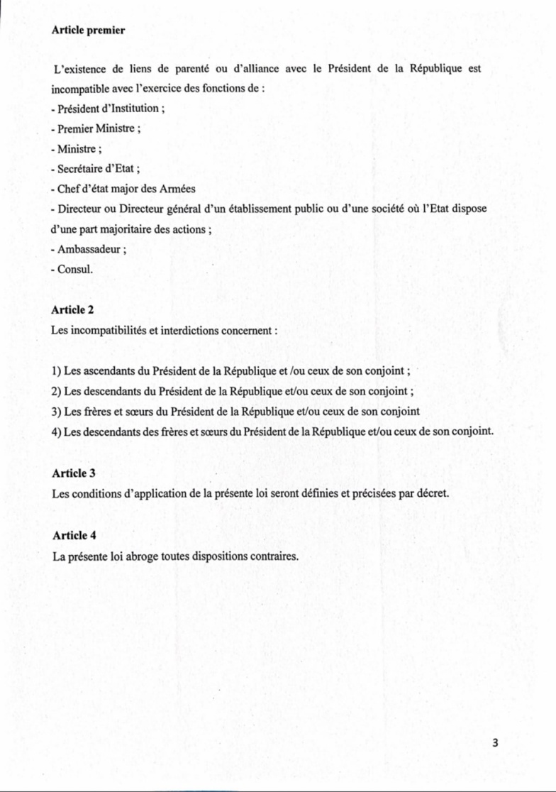 Mimi Touré propose une loi contre le népotisme Mimi Touré propose une loi contre le népotisme