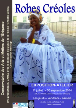 Exposition au CAMÉE : Robes Créoles à Saint-Louis.