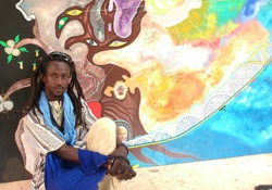 TOILE - En hommage au défunt Charles Camara : L’artiste Iba Ndiaye peint l’arbre du souvenir. TOILE - En hommage au défunt Charles Camara : L’artiste Iba Ndiaye peint l’arbre du souvenir.