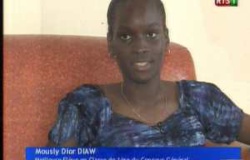 PORTRAIT - Mously Diaw, meilleure élève des premières du concours général. PORTRAIT - Mously Diaw, meilleure élève des premières du concours général.