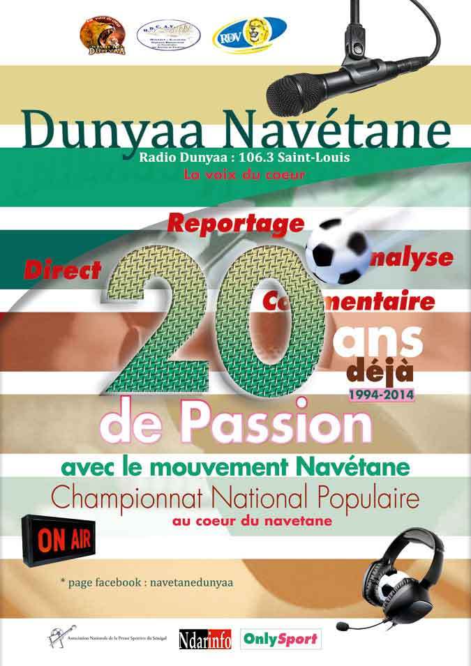 Saint-Louis - Médias: DUNYAA NAVETANE fête ses 20 ans d'existence.