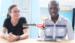 Fara NDIAYE et Sophie MORIN au centre "Yakaru Guneyi"