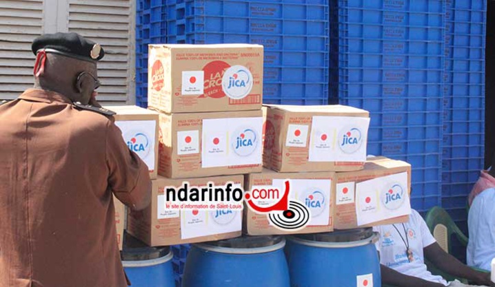 Saint-Louis - Lutte contre Ebola: don de la Jica aux centres de transformation des produits halieutiques. Saint-Louis - Lutte contre Ebola: don de la Jica aux centres de transformation des produits halieutiques.