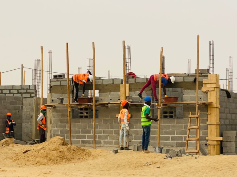 Construction des logements définitifs : les parties prenantes du SERRP en visite de supervision à DIOUGOP (photos)