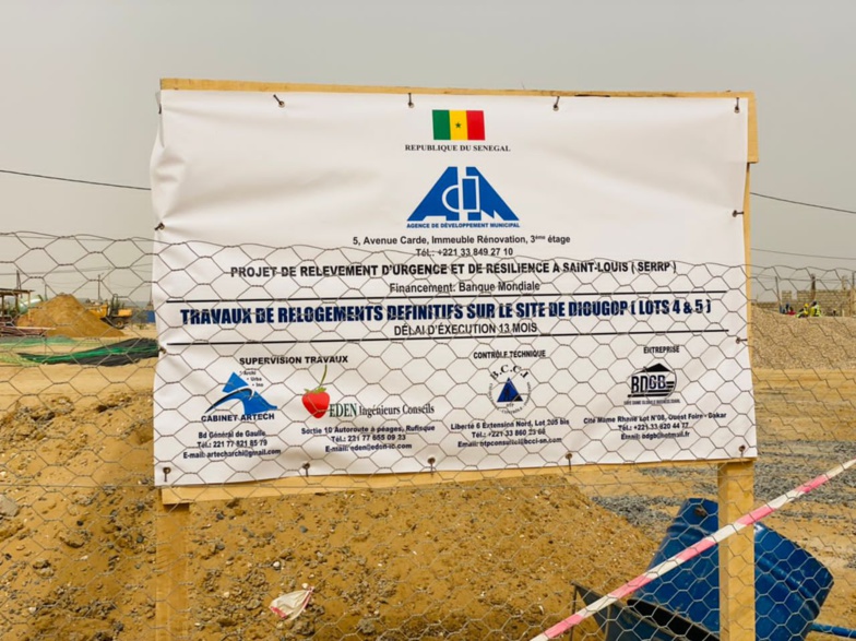 Construction des logements définitifs : les parties prenantes du SERRP en visite de supervision à DIOUGOP (photos)