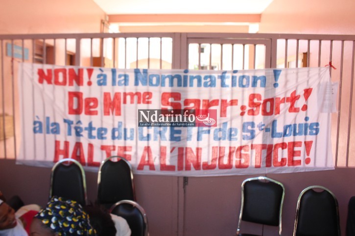 SIT- IN AU CRETEF DE SAINT-LOUIS : des travailleurs bloquent l’installation d’une nouvelle directrice.