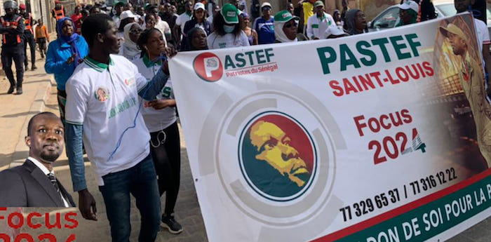 ​Saint-Louis : Pastef en marche pacifique, mercredi.