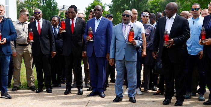 Explosion à Kiev jour de visite de Macky Sall et d'autres dirigeants africains Explosion à Kiev jour de visite de Macky Sall et d'autres dirigeants africains