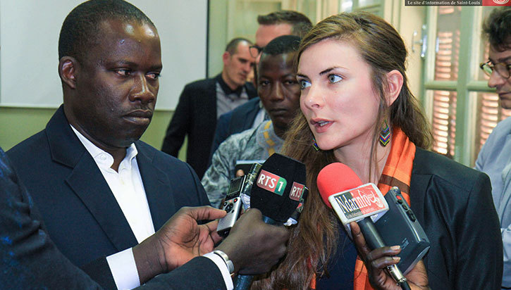 Monsieur Alioune Badara DIOP et Mme Anne BELBEOC'H (Agence Eau Seine Normandie)