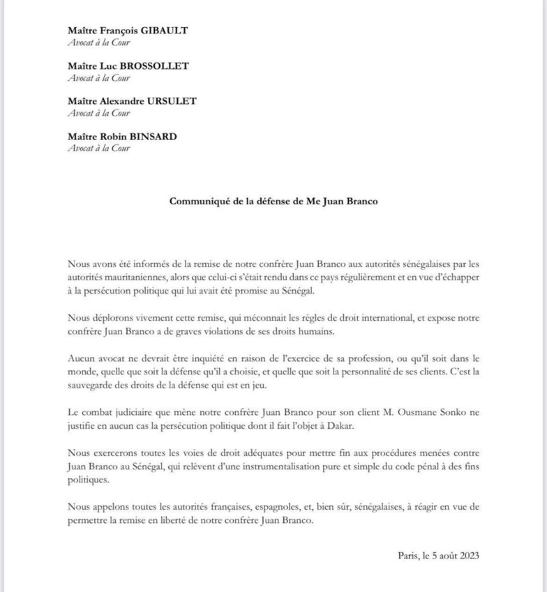 Arrestation de Juan Branco : Ses avocats montent au créneau Arrestation de Juan Branco : Ses avocats montent au créneau