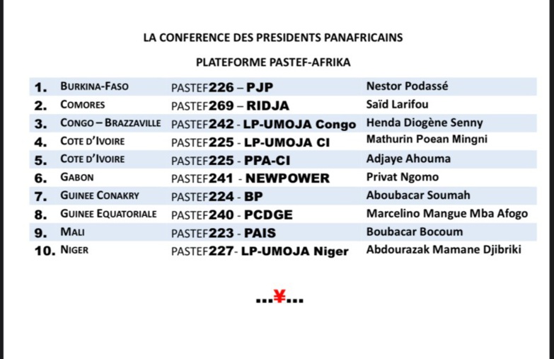 Libération d'Ousmane Sonko : des partis de 9 pays s'érigent sous la bannière " Pastef Afrika" Libération d'Ousmane Sonko : des partis de 9 pays s'érigent sous la bannière " Pastef Afrika"