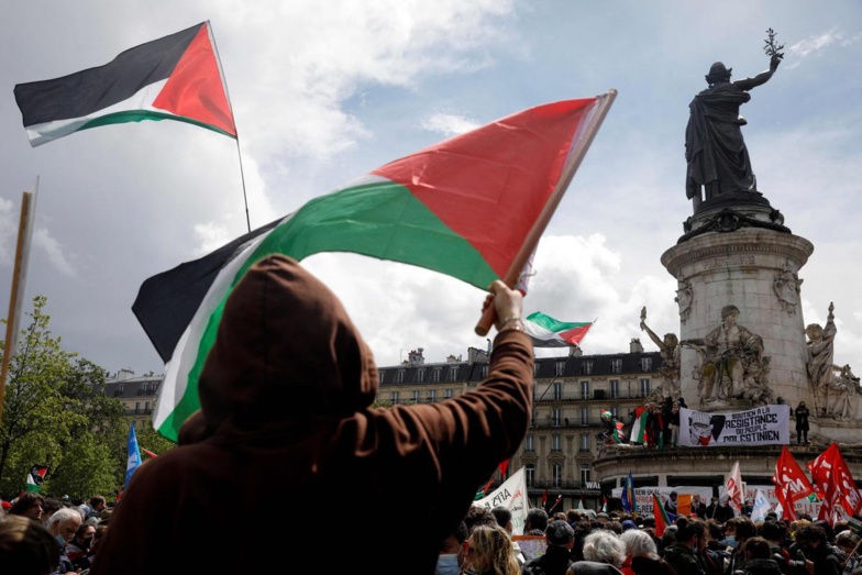"Stop au massacre de Gaza" : une foule de manifestants propalestiniens à Paris