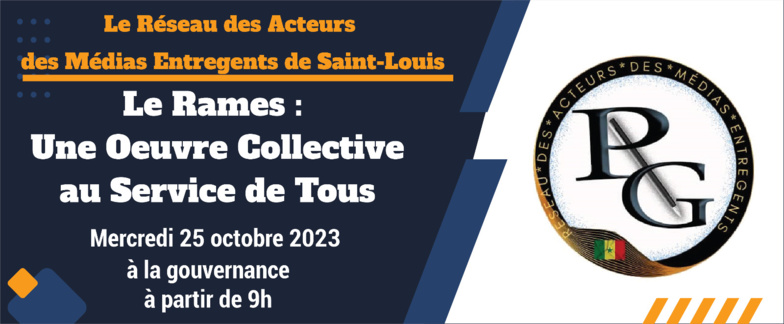 Saint-Louis - Presse : Lancement du Rames ce mercredi 25 octobre 2023