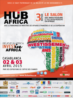 Casablanca, capitale de l'investissement et de l'Entrepreneuriat en Afrique, les 2 et 3 avril 2015.