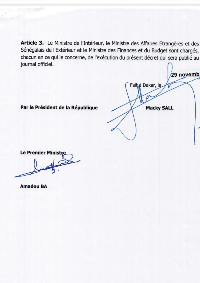Présidentielle 2024 : Sidiki KABA convoque le corps électoral (document)