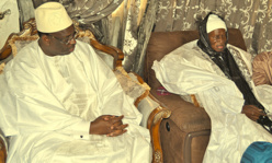 Macky Sall en visite à la famille religieuse des Layennes à Yoff