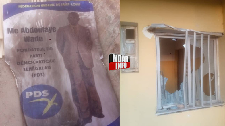 Saint-Louis : le siège du PDS saccagé (photos)