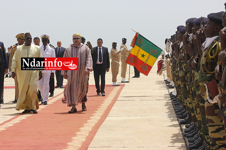 PHOTOS - MACKY SALL et le Roi Mouhamed VI à Saint-Louis.