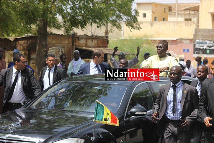 PHOTOS - MACKY SALL et le Roi Mouhamed VI à Saint-Louis.