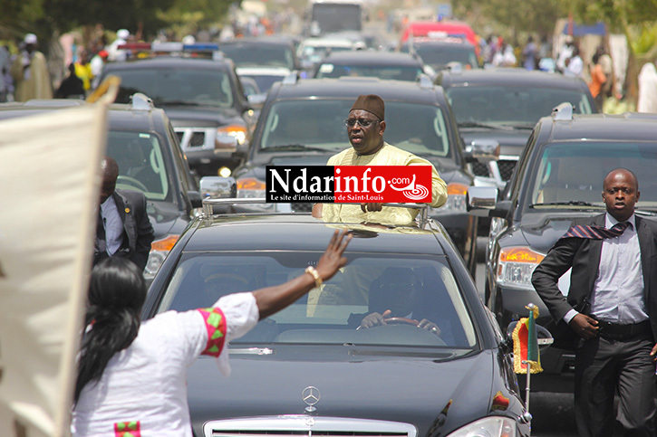 PHOTOS - MACKY SALL et le Roi Mouhamed VI à Saint-Louis.