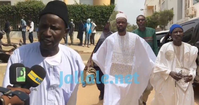 Ibrahima Guèye "Nay Ler" en compagnie d'Ousmane Sonko