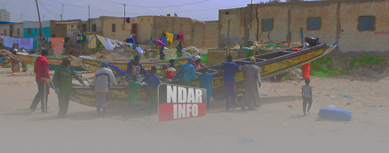 Migration clandestine : Une pirogue interceptée à Gandiol Migration clandestine : Une pirogue interceptée à Gandiol