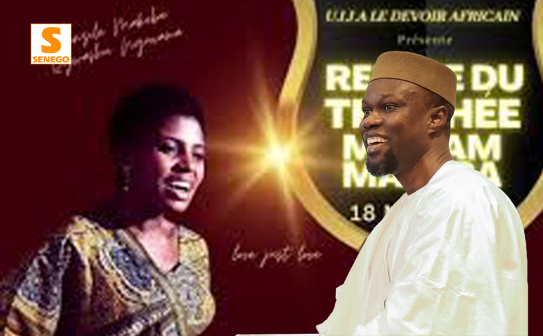 Le trophée panafricain Myriam MAKEBA attribué à Ousmane SONKO Le trophée panafricain Myriam MAKEBA attribué à Ousmane SONKO