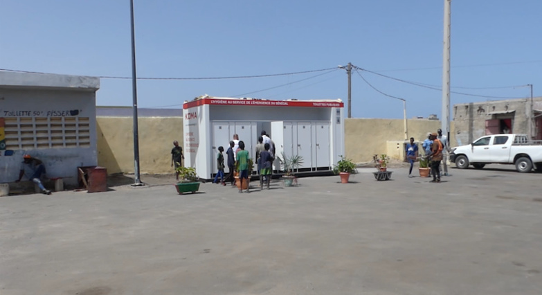 ​Saint-Louis : des toilettes mobiles installées à la gare routière et au marché de Sor