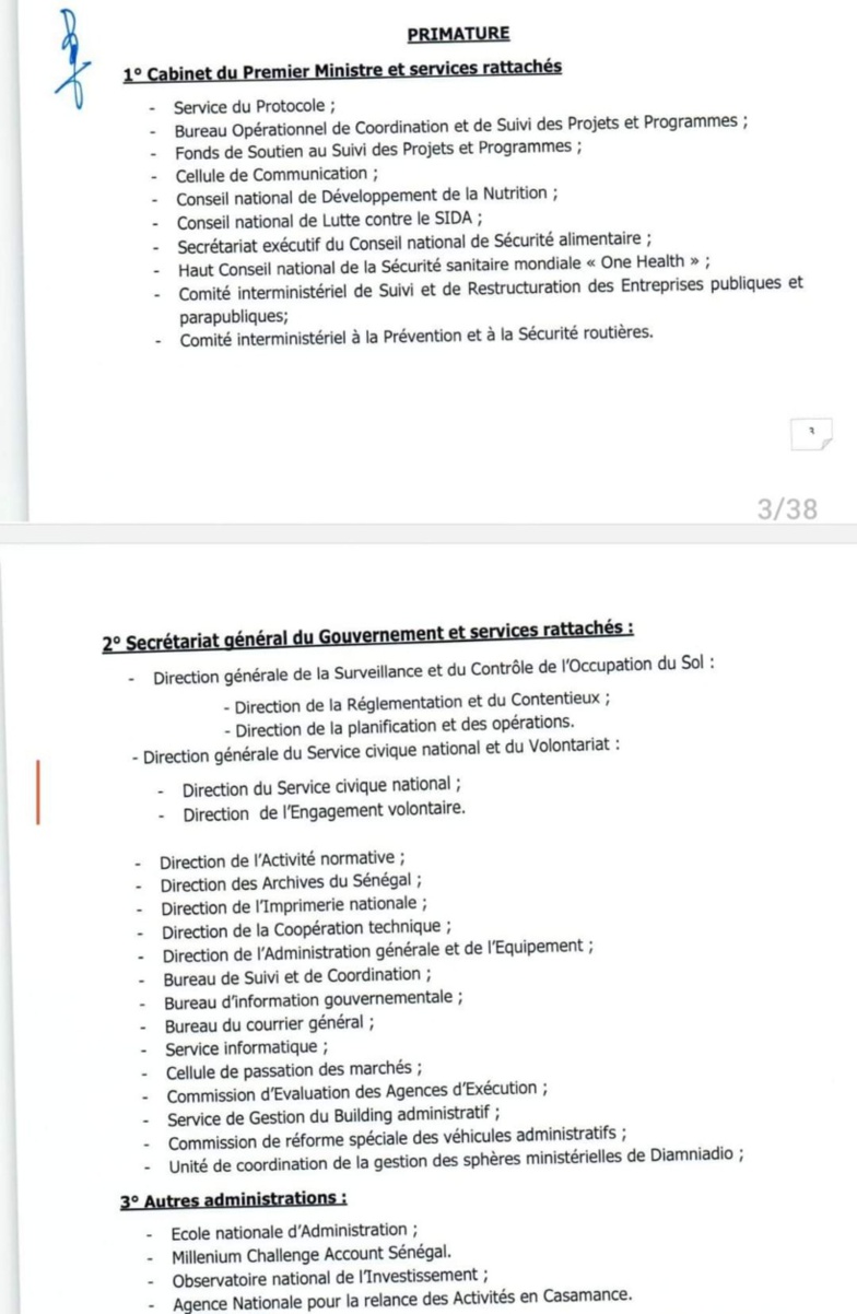 Répartition des services de l’Etat : le décret enfin publié Répartition des services de l’Etat : le décret enfin publié