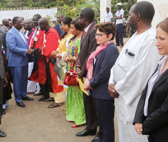 (Photos) Les images de la visite de Macky SALL à l'UCAD.
