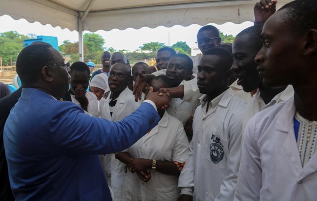 (Photos) Les images de la visite de Macky SALL à l'UCAD.