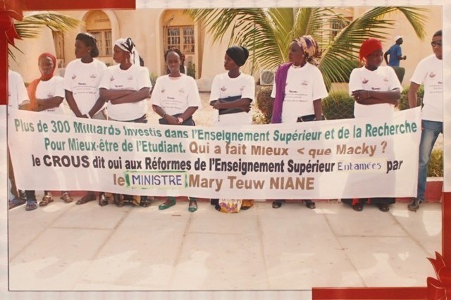 [PHOTOS] Comment les étudiants de l'UGB avaient accueilli Mary Teuw NIANE.