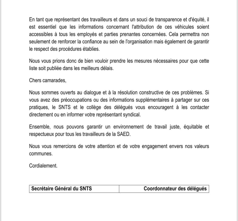 Recrutements à la SAED : le personnel vilipende Aboubacry SOW, accusé de favoriser sa famille Recrutements à la SAED : le personnel vilipende Aboubacry SOW, accusé de favoriser sa famille