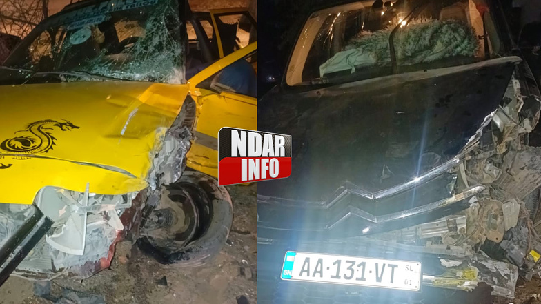 Saint-Louis : Collision entre un minicar et un 4X4 sur la route de Rao Saint-Louis : Collision entre un minicar et un 4X4 sur la route de Rao