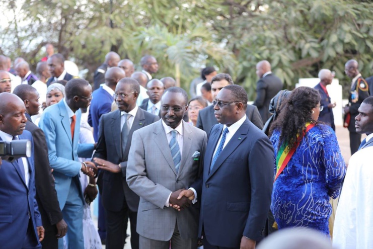 (Photos) Le couple présidentiel présente ses voeux 2016 au Palais de la République