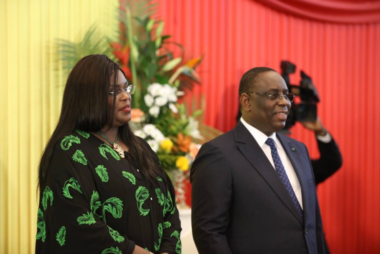 (Photos) Le couple présidentiel présente ses voeux 2016 au Palais de la République