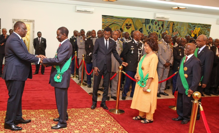 (Photos) Le couple présidentiel présente ses voeux 2016 au Palais de la République