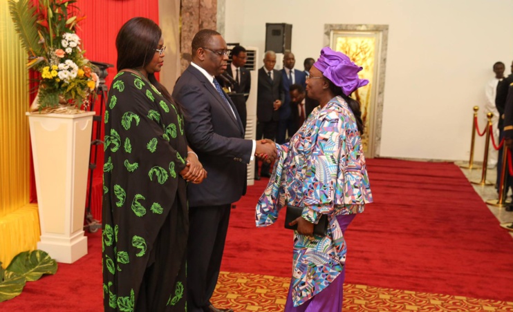 (Photos) Le couple présidentiel présente ses voeux 2016 au Palais de la République