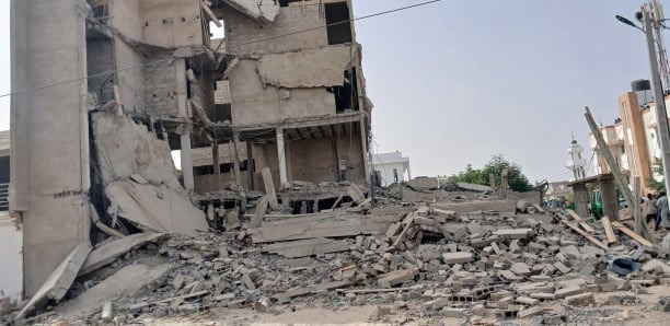 Effondrement d’un immeuble à Touba : le quartier Garage Darou sous le choc Effondrement d’un immeuble à Touba : le quartier Garage Darou sous le choc