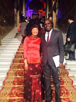 Khalifa Sall et sa sœur Aïssata Tall Sall au sommet sur le climat (Cop21) à Paris Khalifa Sall et sa sœur Aïssata Tall Sall au sommet sur le climat (Cop21) à Paris