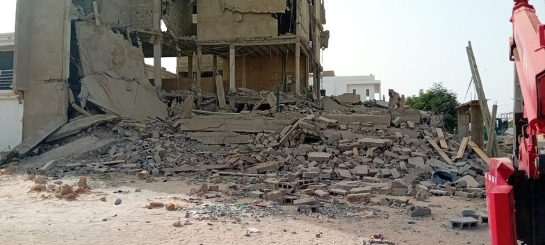 Sédhiou : un immeuble en construction s’effondre, un mort et plusieurs blessés Sédhiou : un immeuble en construction s’effondre, un mort et plusieurs blessés